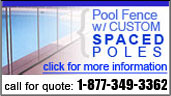 Custom Spaced Pool Fence